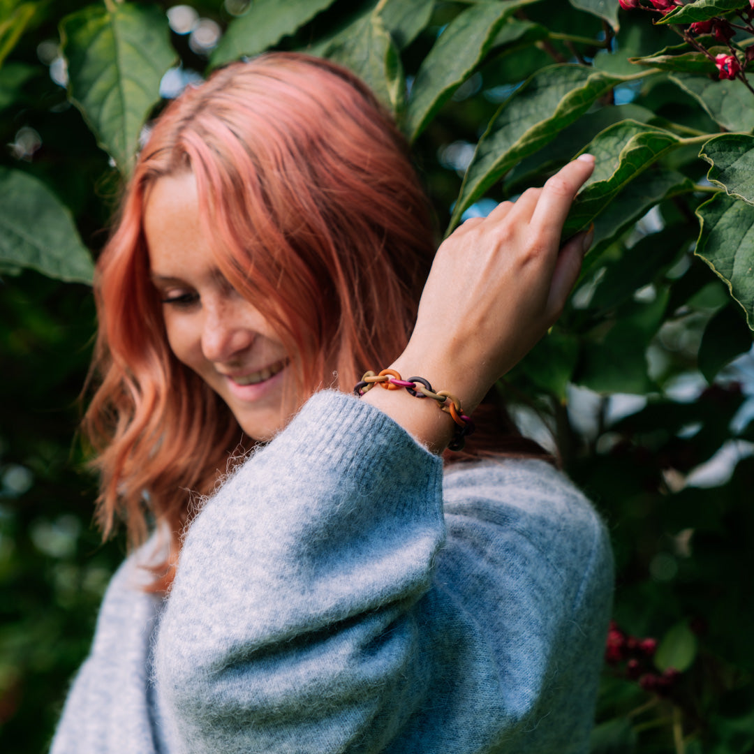 Autumn Rainbow Bronze Bracelet