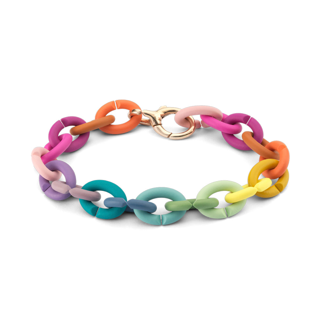 Smooth Rainbow Bronze Bracelet