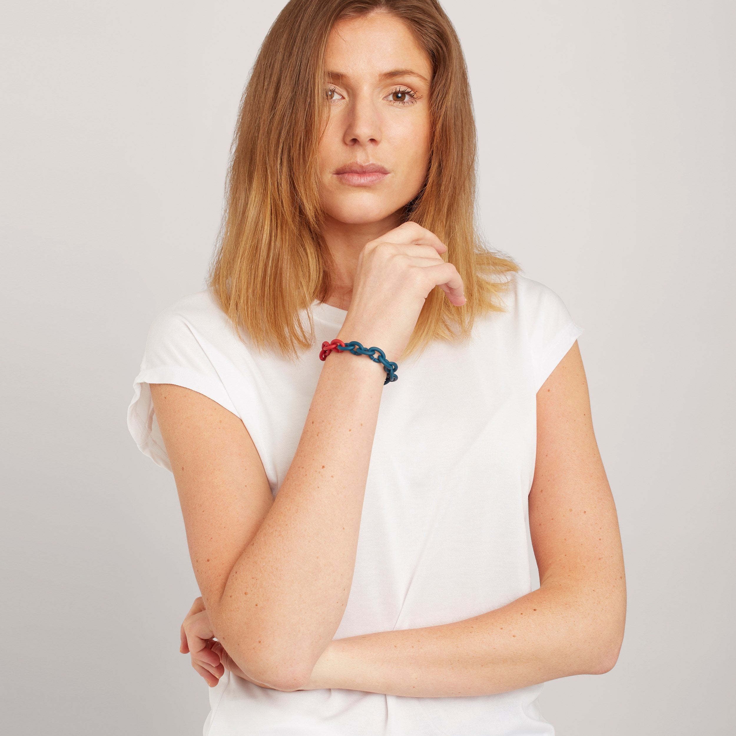 Red Petrol Rubber Bracelet