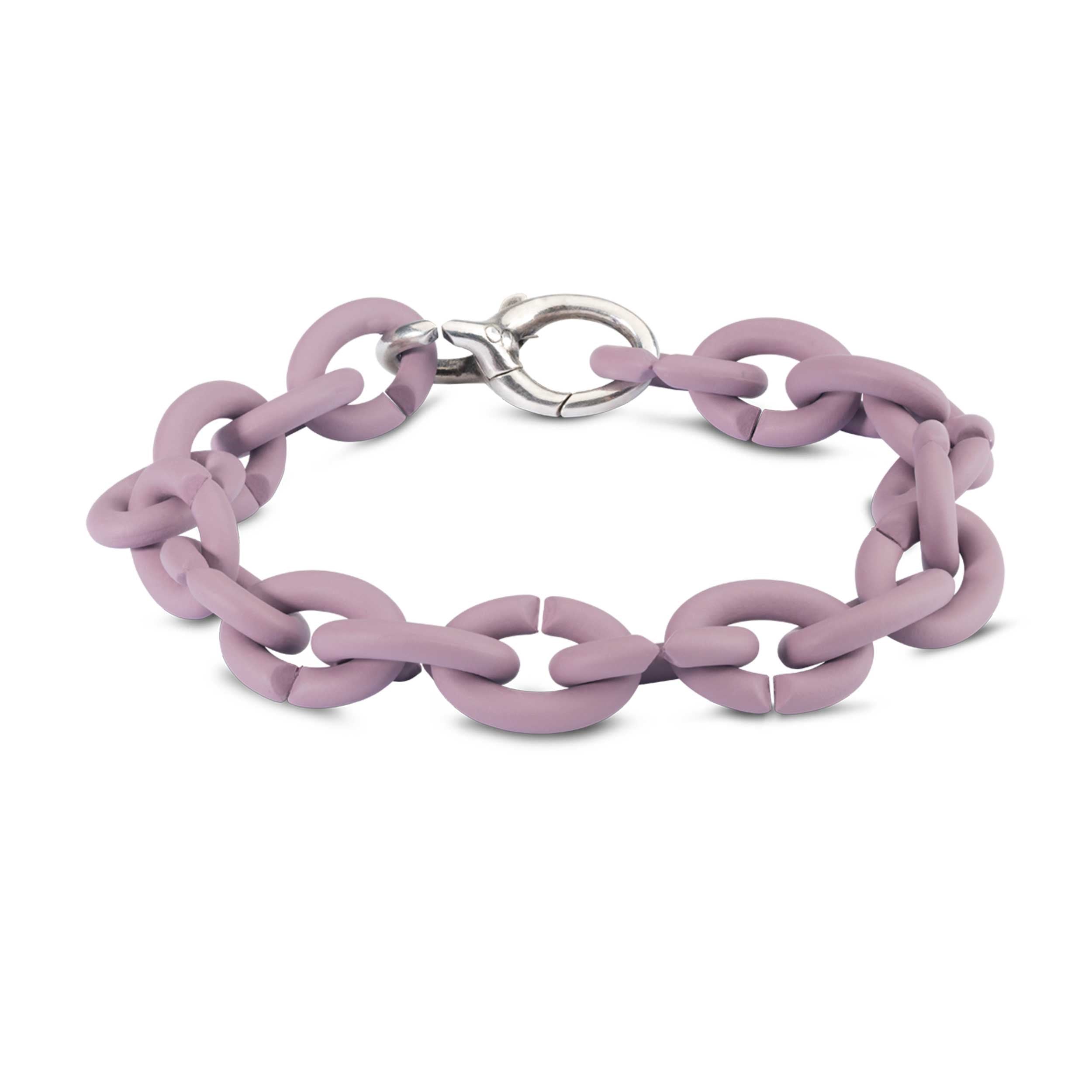 Pastel Violet Silver Bracelet