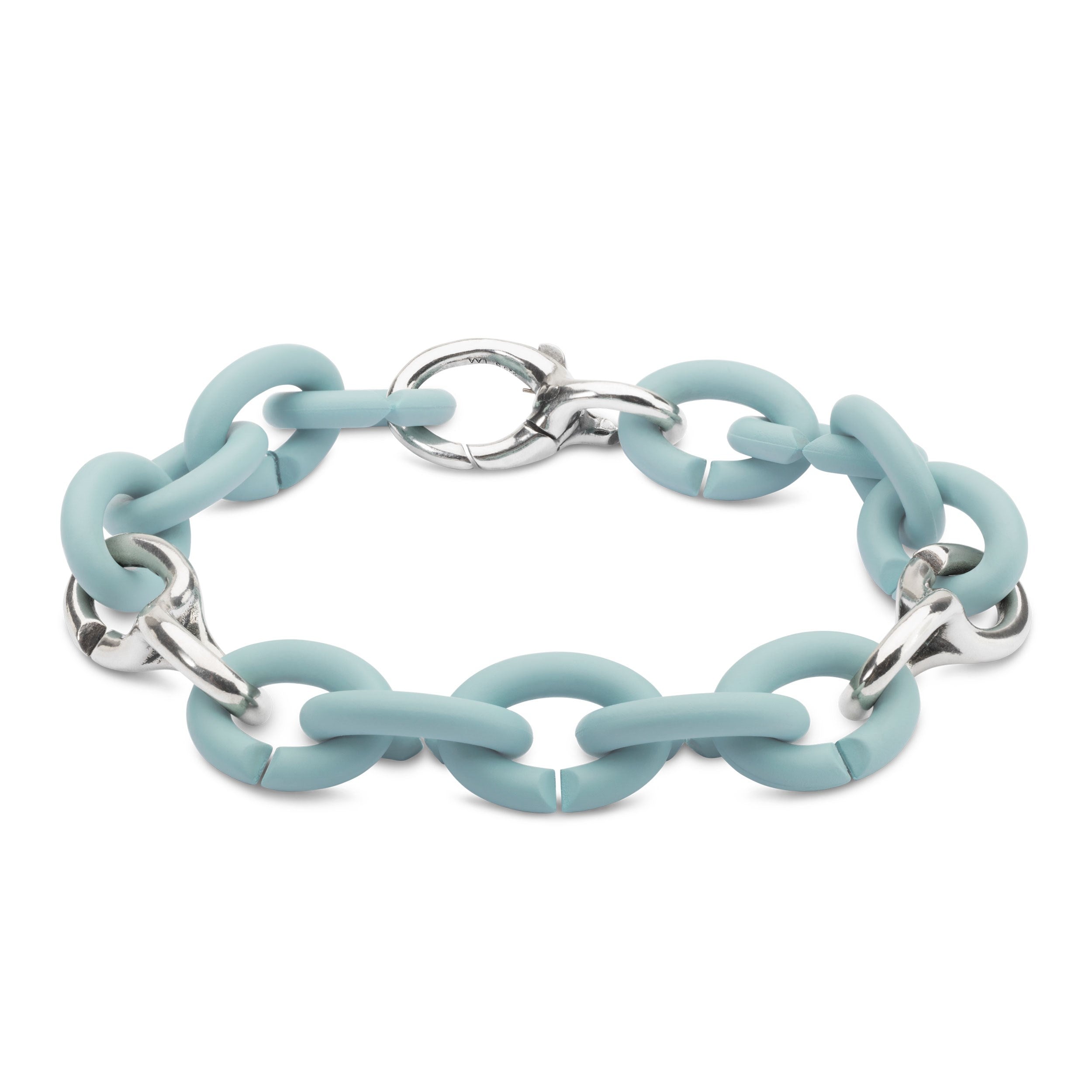 Sky Blue Pop Silver Bracelet