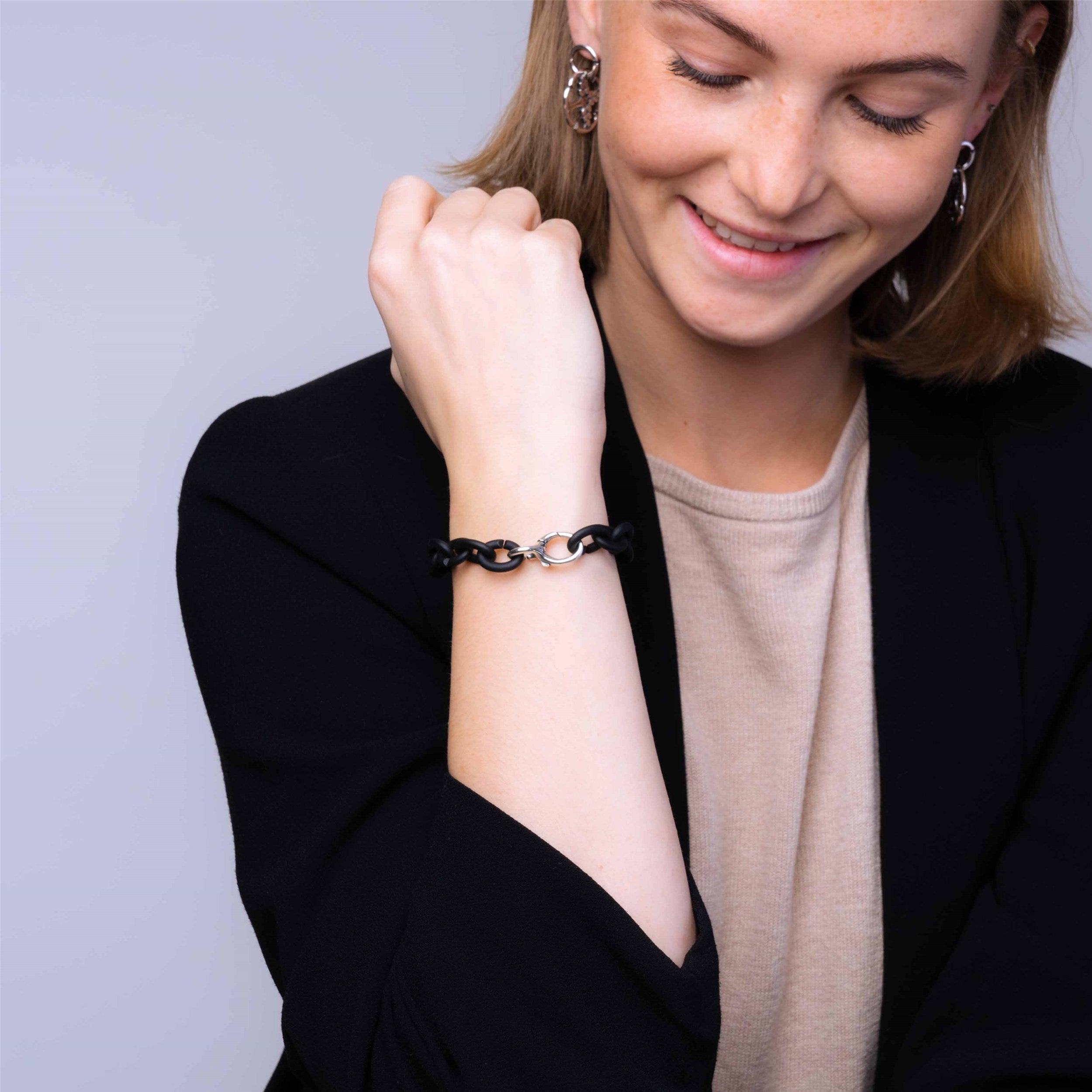 Black Silver Bracelet