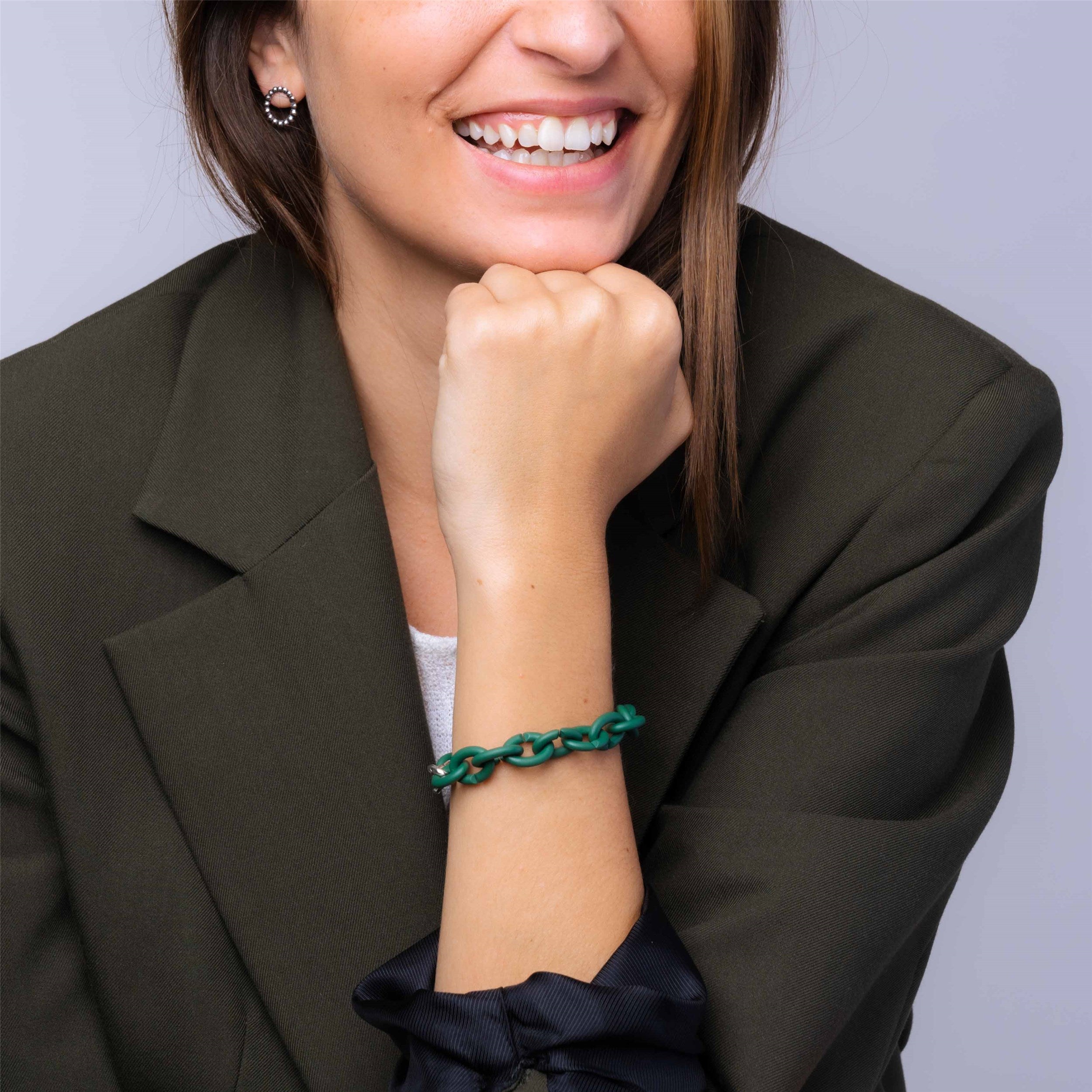 Keen Green Silver Bracelet