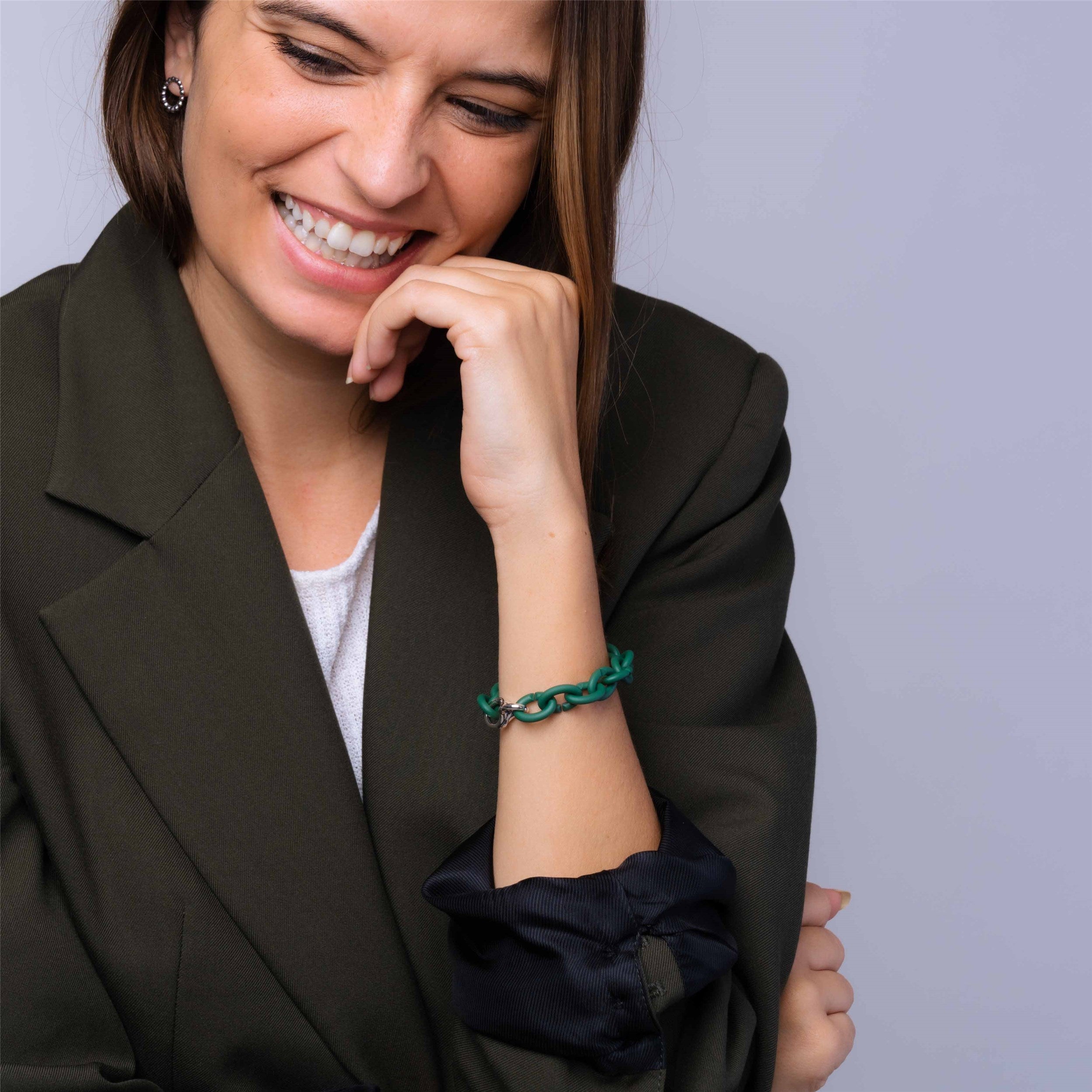 Keen Green Silver Bracelet