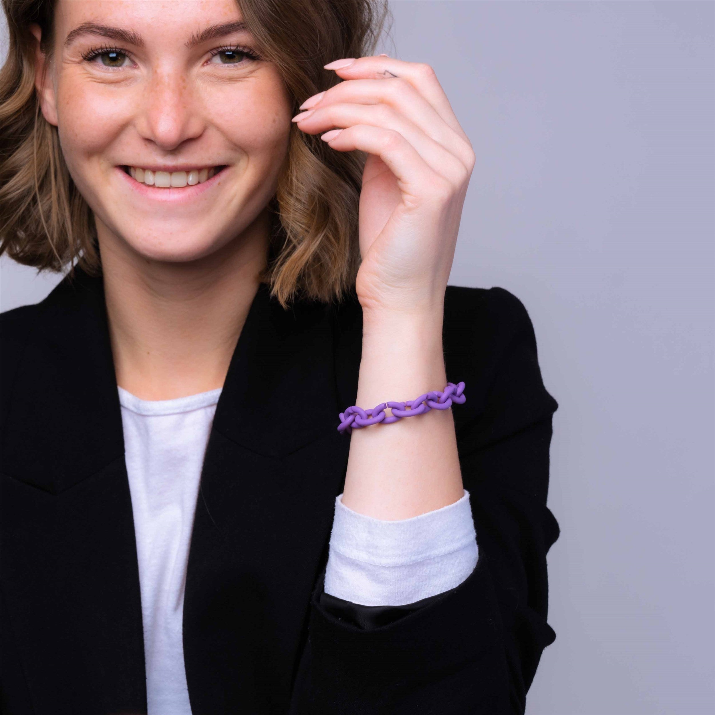 Velvet Lilac Silver Bracelet