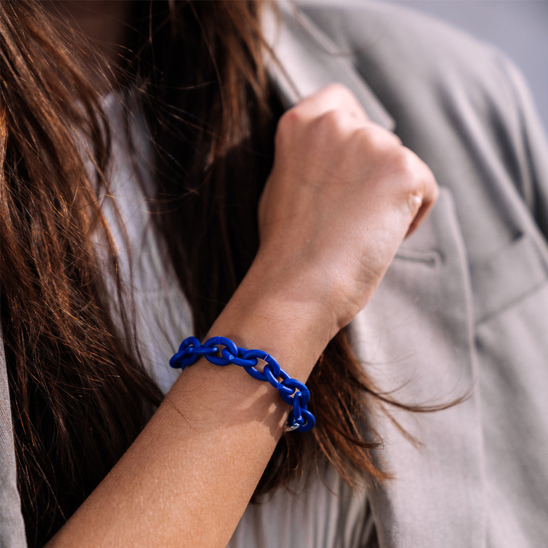 Cobalt Blue Silver Bracelet