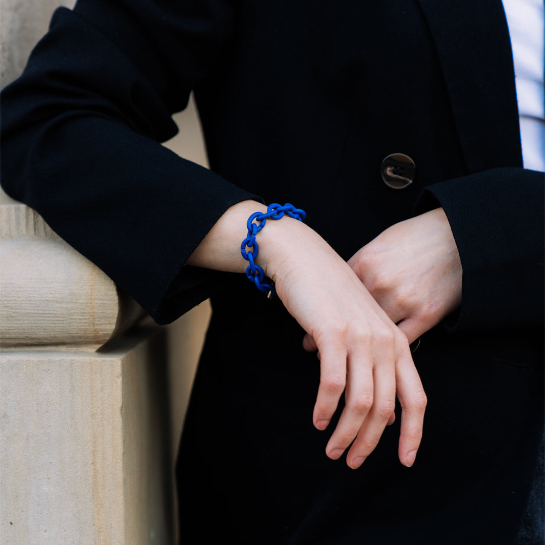 Cobalt Blue Silver Bracelet