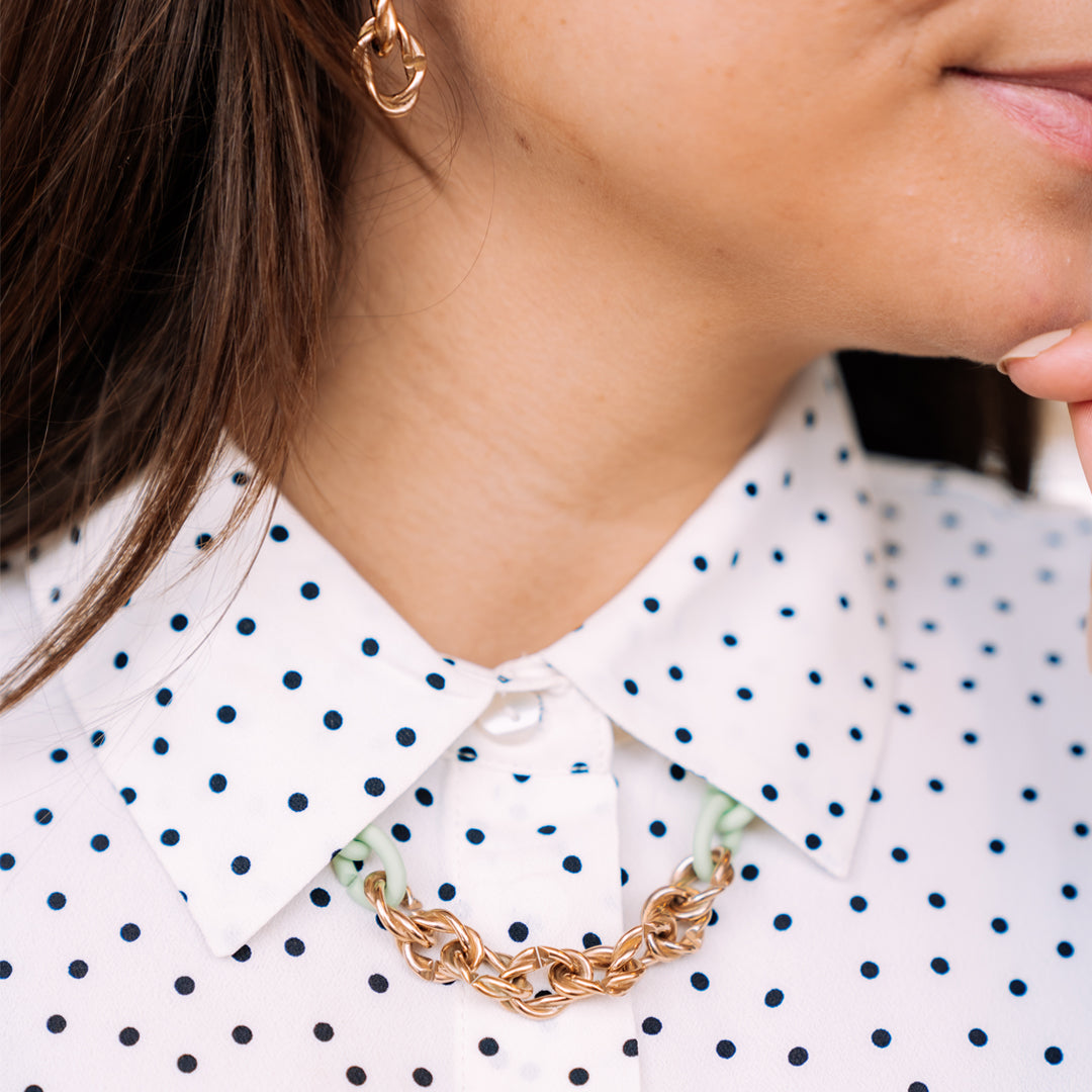 Mint Green Entangle Necklace