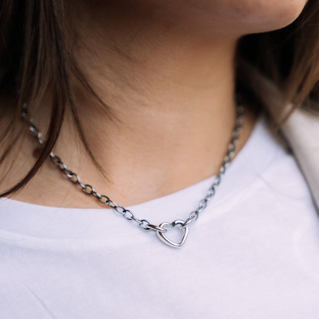 Simple Heart Chain Necklace