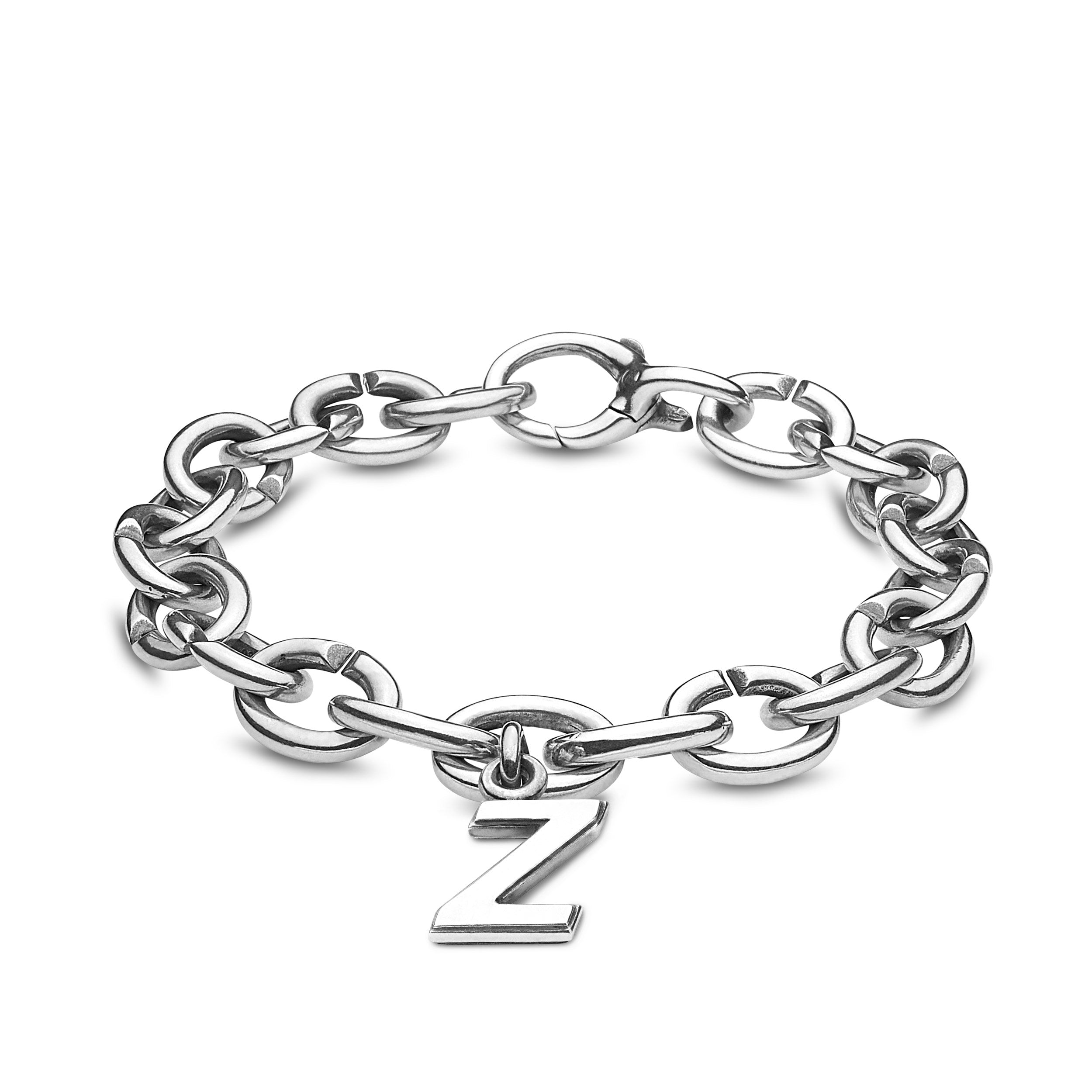 Z, Silver Link Charm