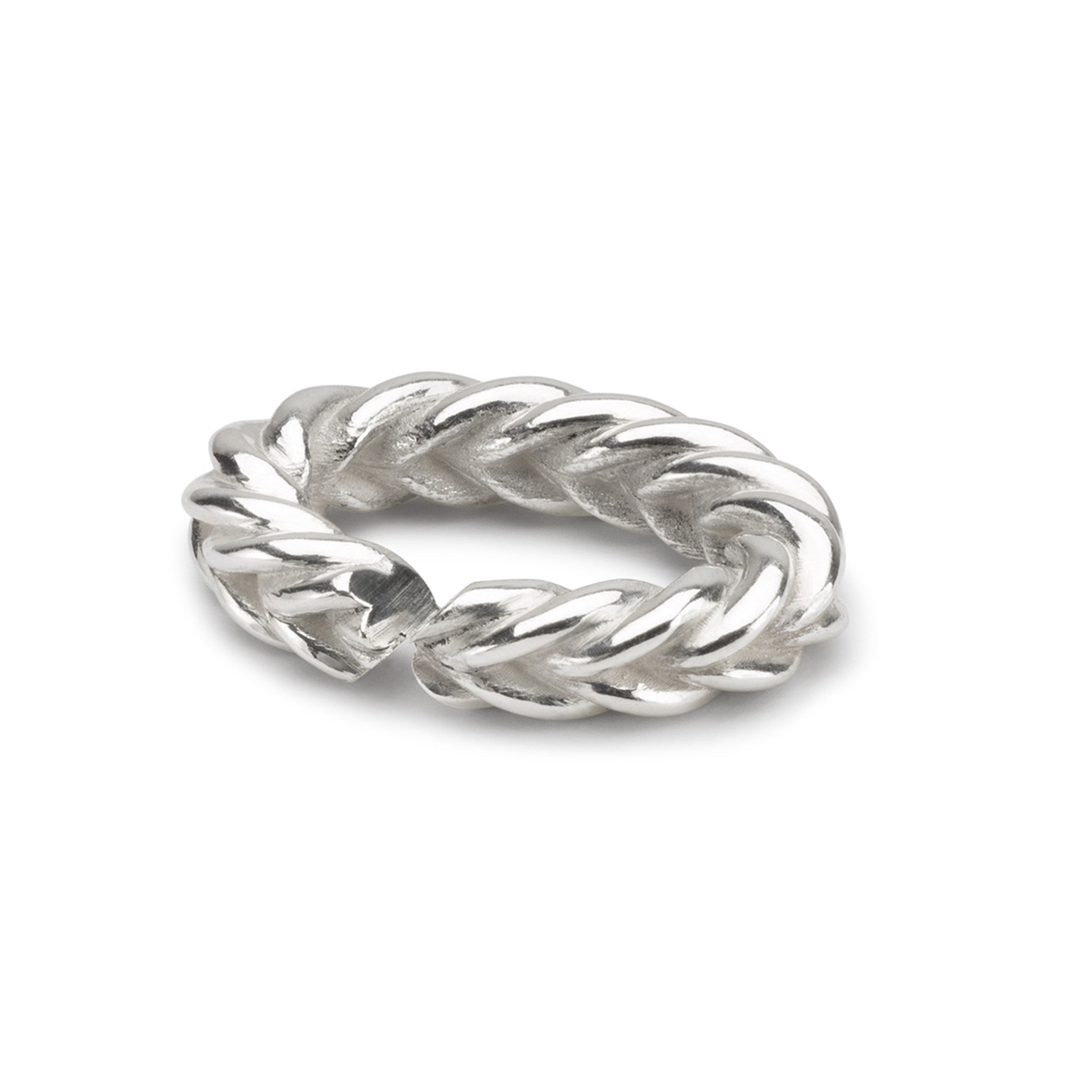 Foxtail chain, Single Silver Link