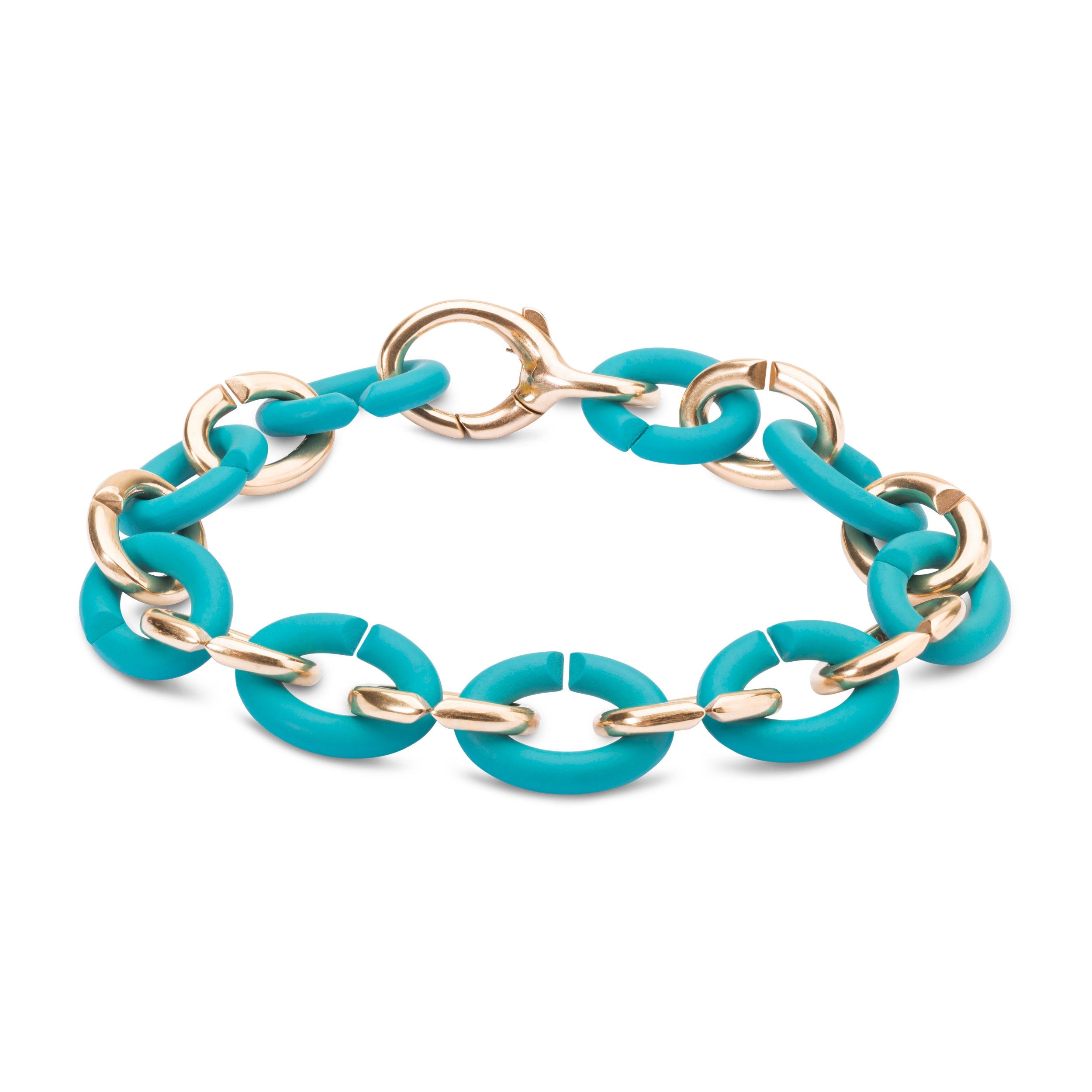 Turquoise Half Bronze Bracelet