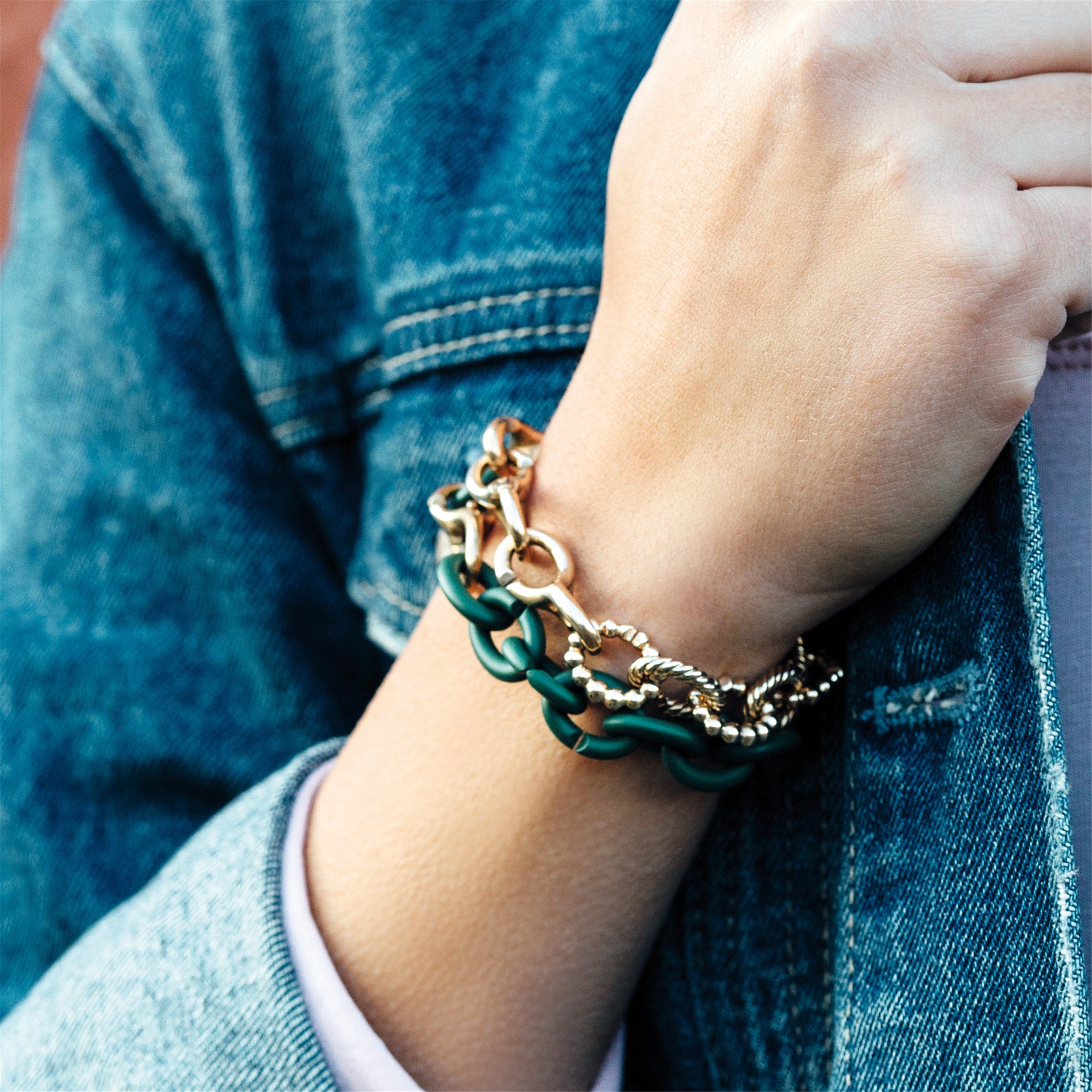 Keen Green Bronze Bracelet