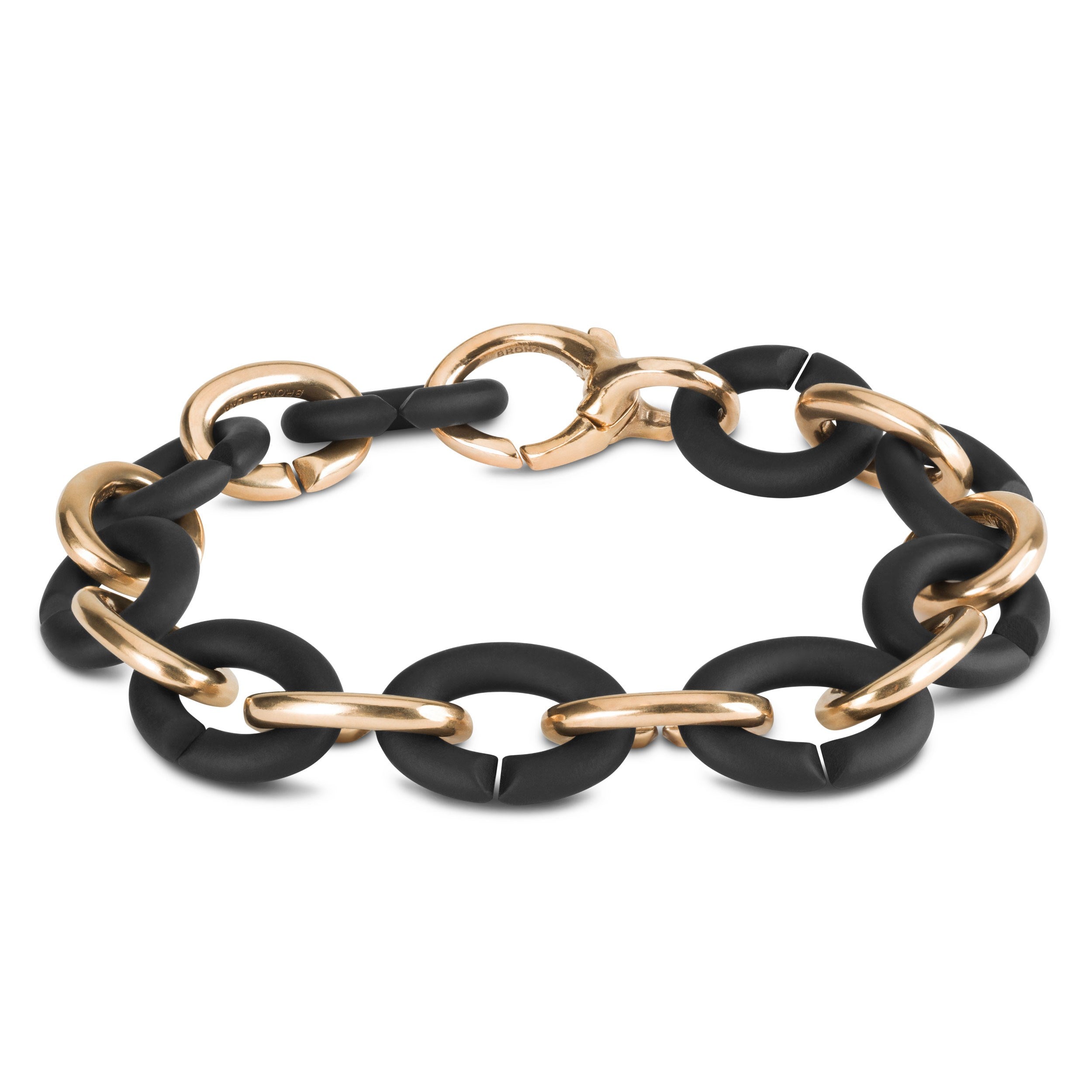 Black Half Bronze Bracelet