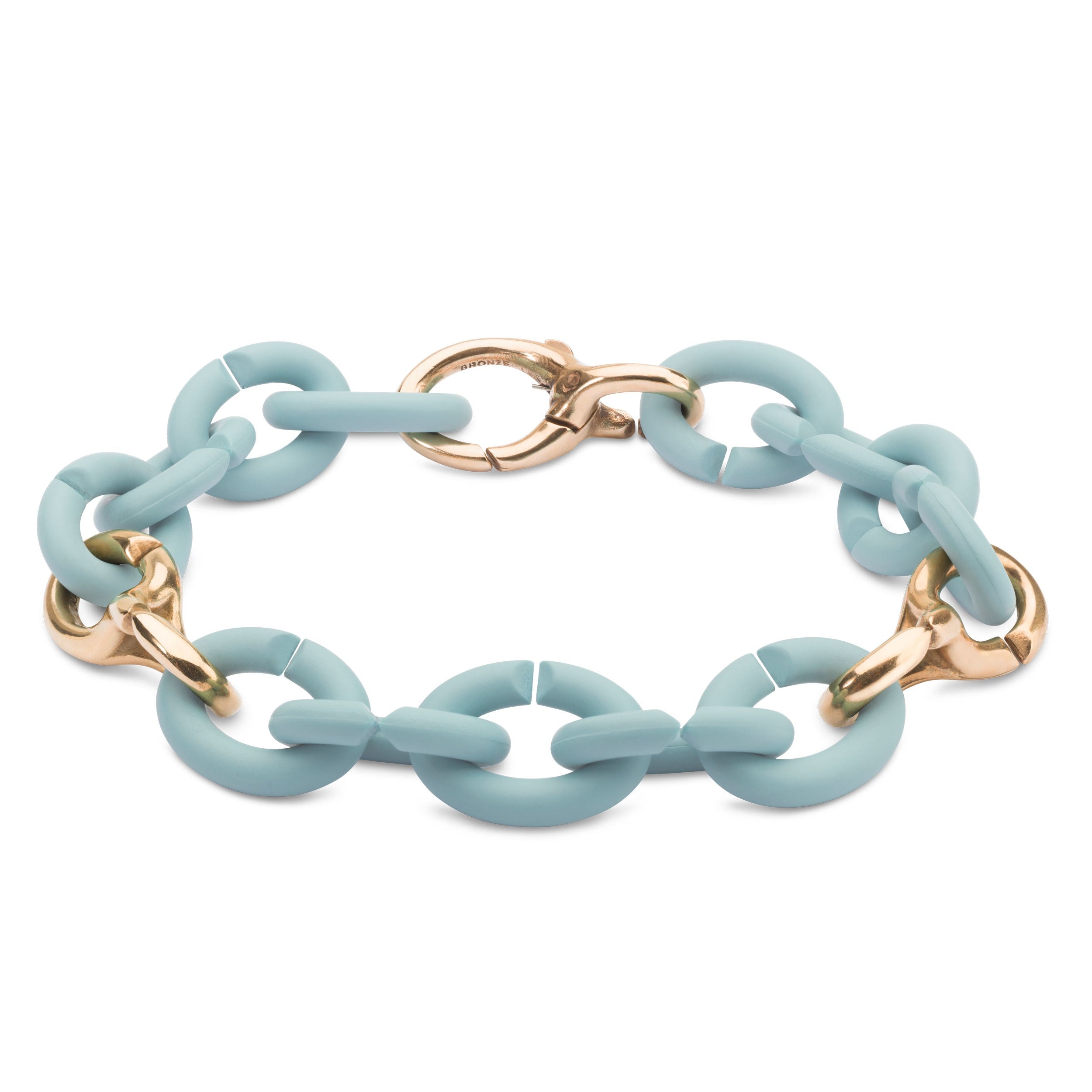 Sky Blue Pop Bronze Bracelet