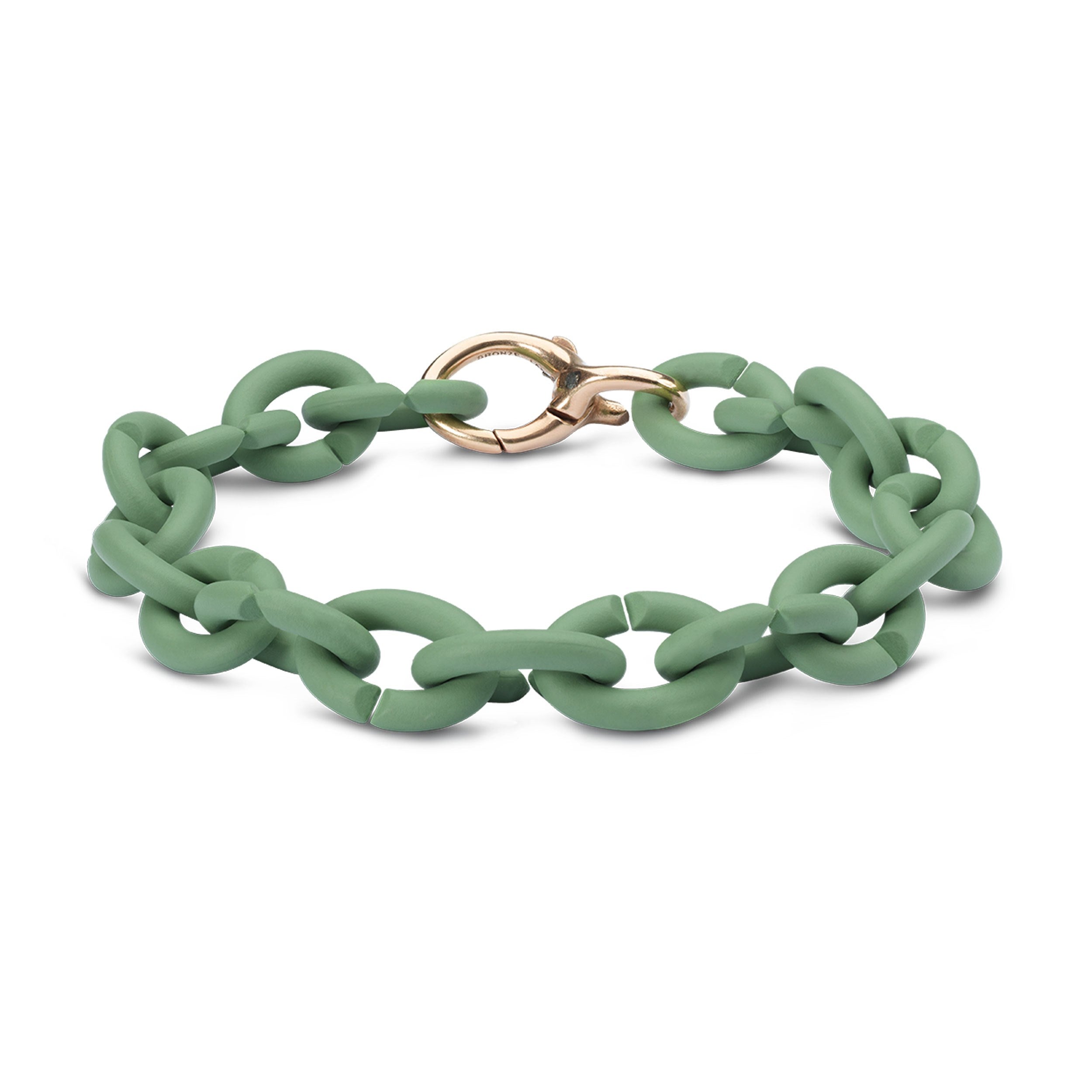 Pale Green Bronze Bracelet