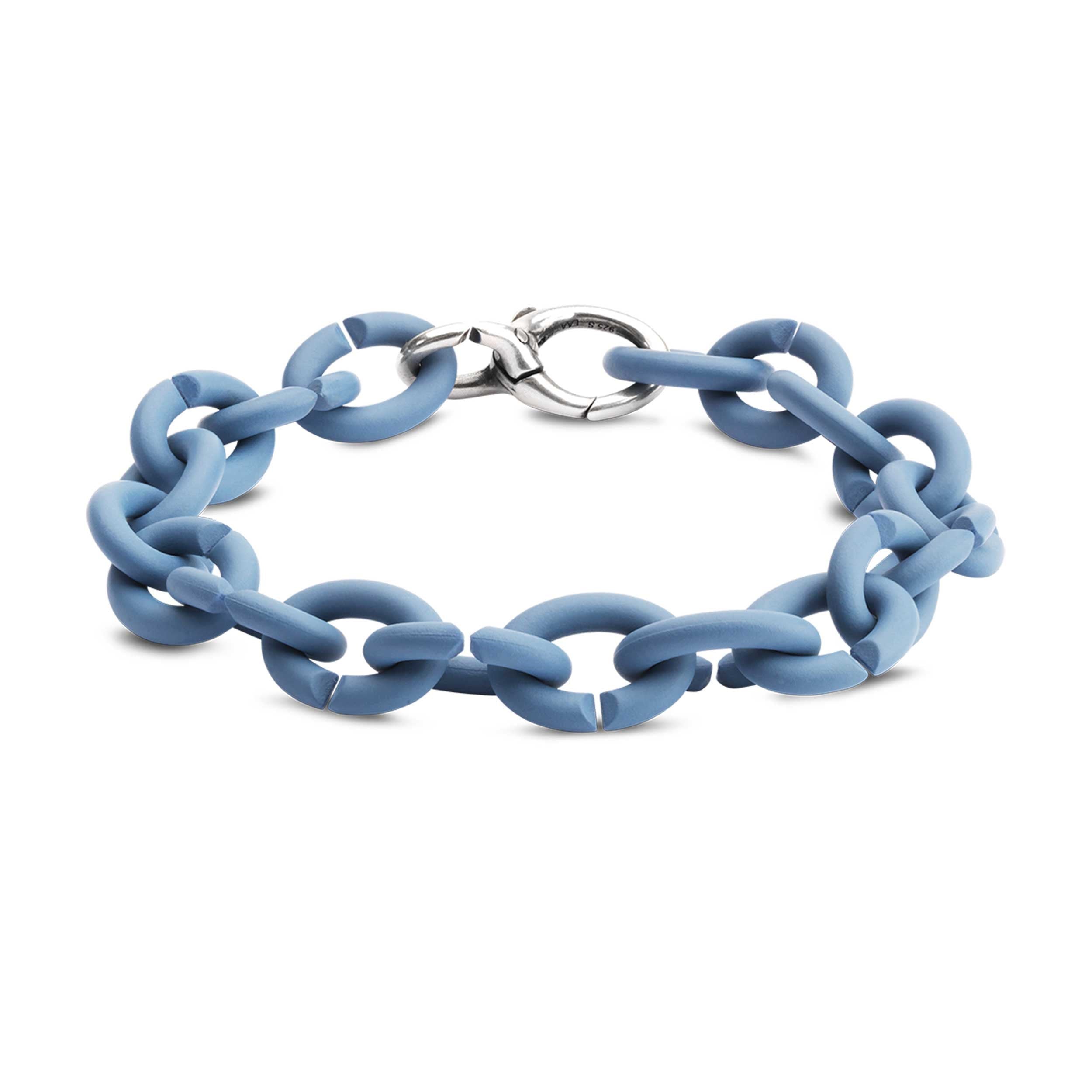 Ocean Blue Silver Bracelet
