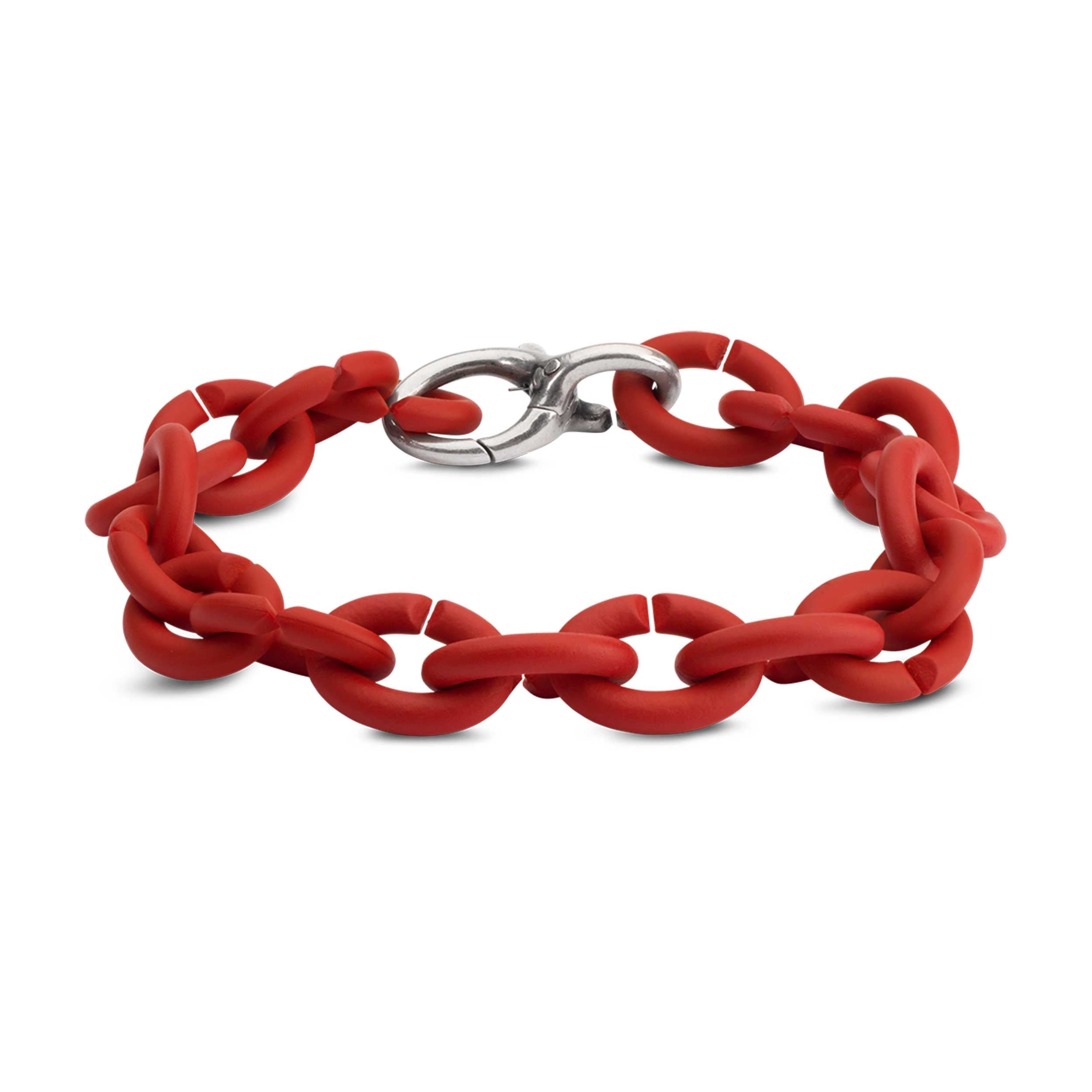 Red Silver Bracelet