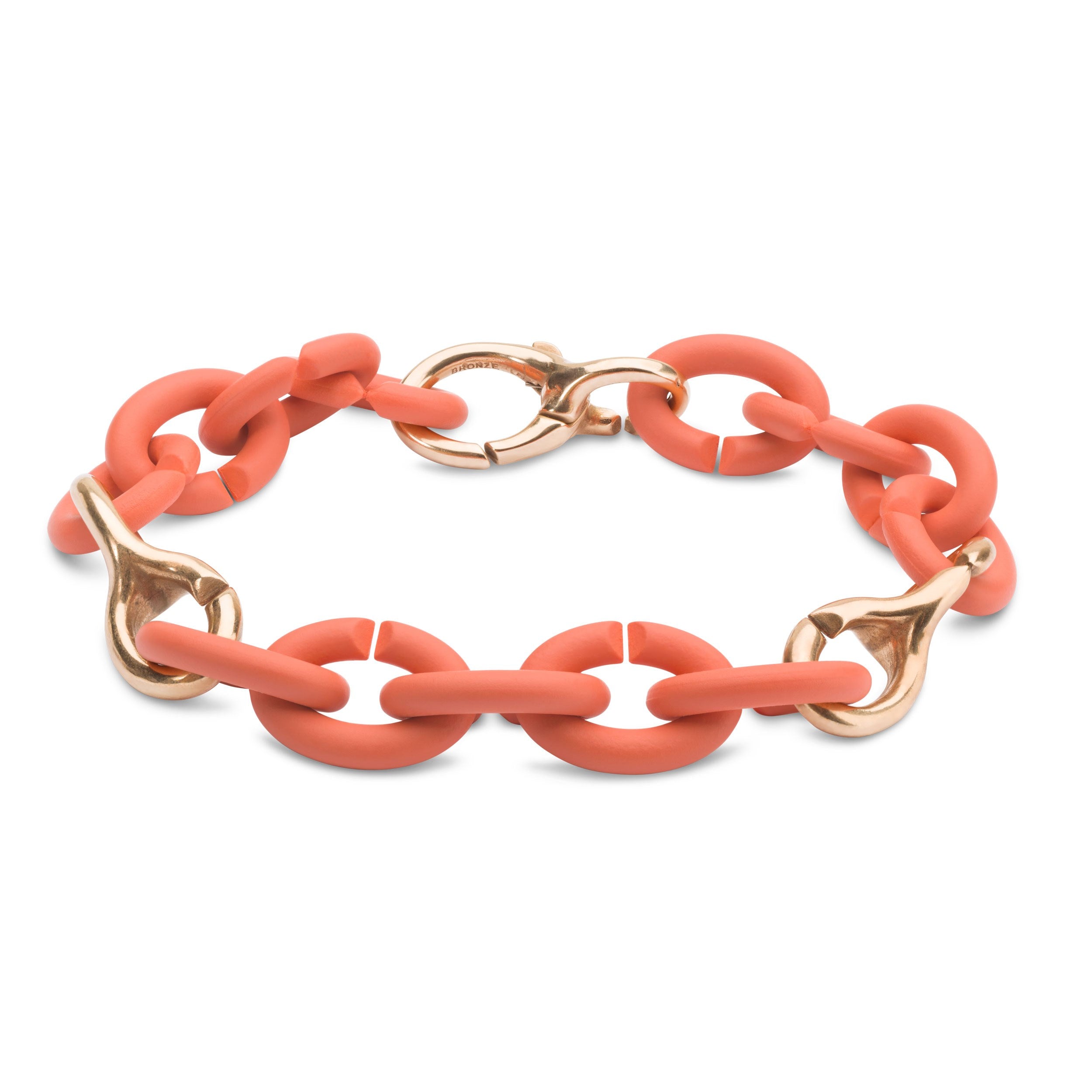 Soft Apricot Pop Bronze Bracelet
